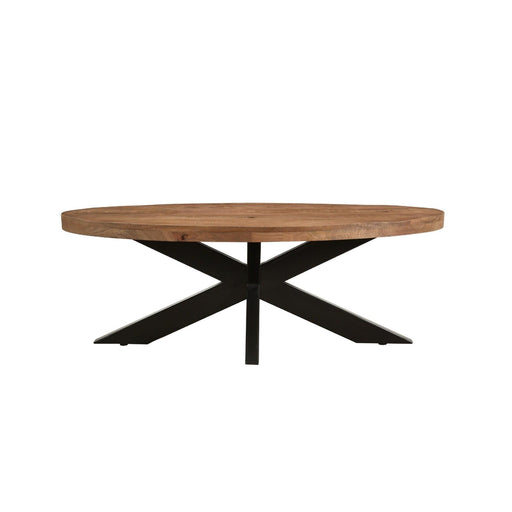 Salontafel Sturdy Mangohout Naturel hout 130x70 cm-Salontafels-Livingfurn