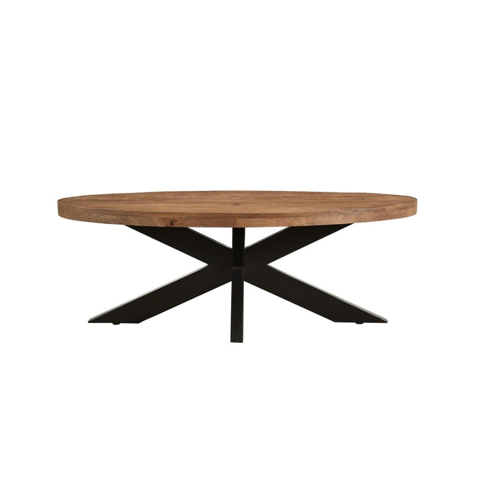 Salontafel Sturdy Mangohout Naturel hout 130x70 cm-Salontafels-Livingfurn