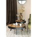 Salontafel Suri Large Teak Hout Bruin Ø74x32 cm-Salontafels-Creating Home