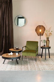 Salontafel Suri Large Teak Hout Bruin Ø74x32 cm-Salontafels-Creating Home