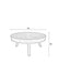 Salontafel Suri Large Teak Hout Zwart Ø74x32 cm-Salontafels-Creating Home