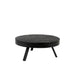 Salontafel Suri Large Teak Hout Zwart Ø74x32 cm-Salontafels-Creating Home