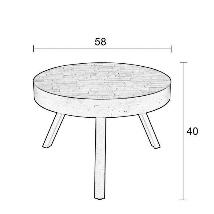 Salontafel Suri Medium Black-Salontafels-Creating Home