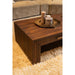 Salontafel Tiess Bruin Houten Fineer Coffeetable 2 Drawers-Salontafels-PTMD