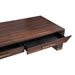 Salontafel Tiess Bruin Houten Fineer Coffeetable 2 Drawers-Salontafels-PTMD