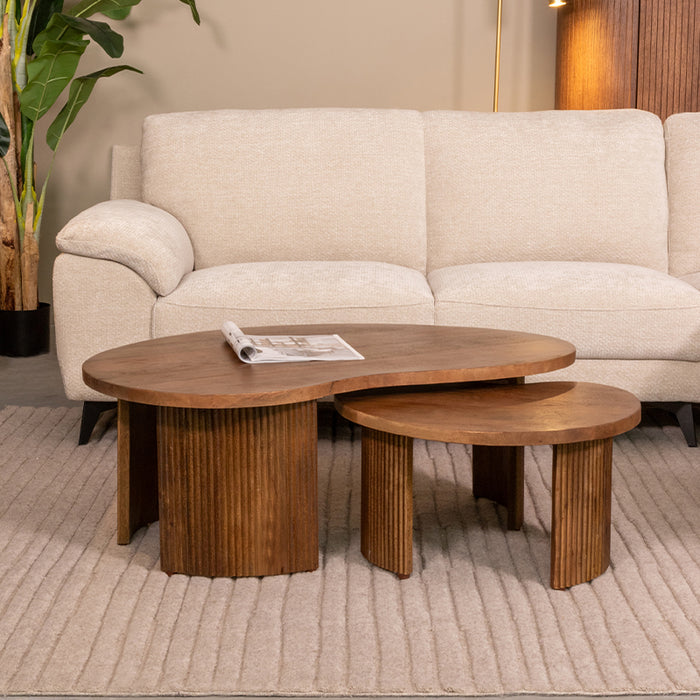Salontafel Timon Nature Smooth Mangohout 100 cm 100x58x40 cm-Salontafels-LABEL51