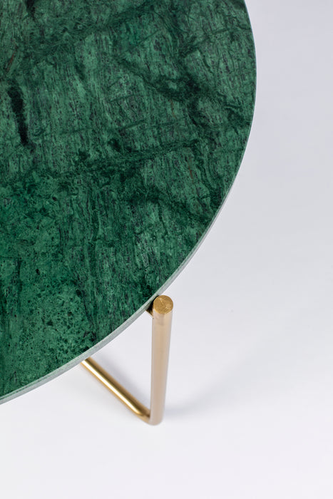Salontafel Timpa Marble Groen Ø70x40 cm-Salontafels-Creating Home