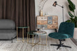 Salontafel Timpa Marble Groen Ø70x40 cm-Salontafels-Creating Home