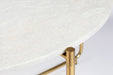 Salontafel Timpa Marble Wit Ø70x40 cm-Salontafels-Creating Home