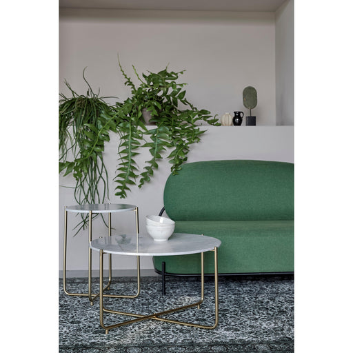 Salontafel Timpa Marble Wit Ø70x40 cm-Salontafels-Creating Home