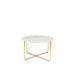 Salontafel Timpa Marble Wit Ø70x40 cm-Salontafels-Creating Home