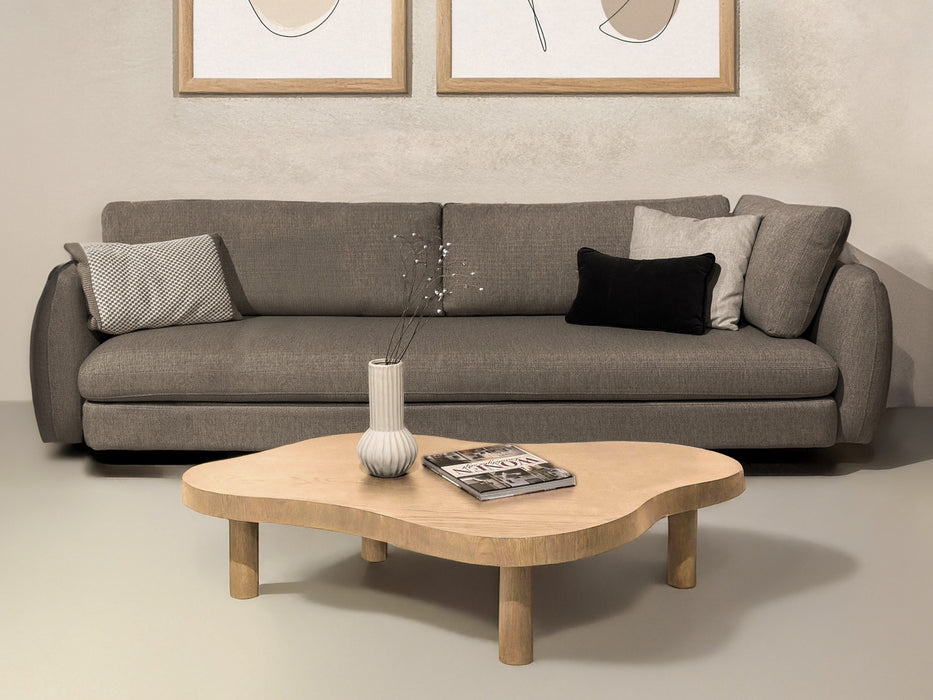 Salontafel Tobago Eikenhout fineer Naturel hout 135x82 cm-Salontafels-Livingfurn