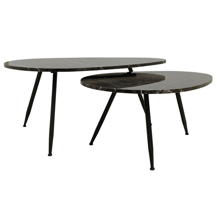 Salontafel Veria Marmer Bruin 60x100 cm-PTMD