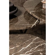 Salontafel Veria Marmer Bruin 60x100 cm-Salontafels-PTMD