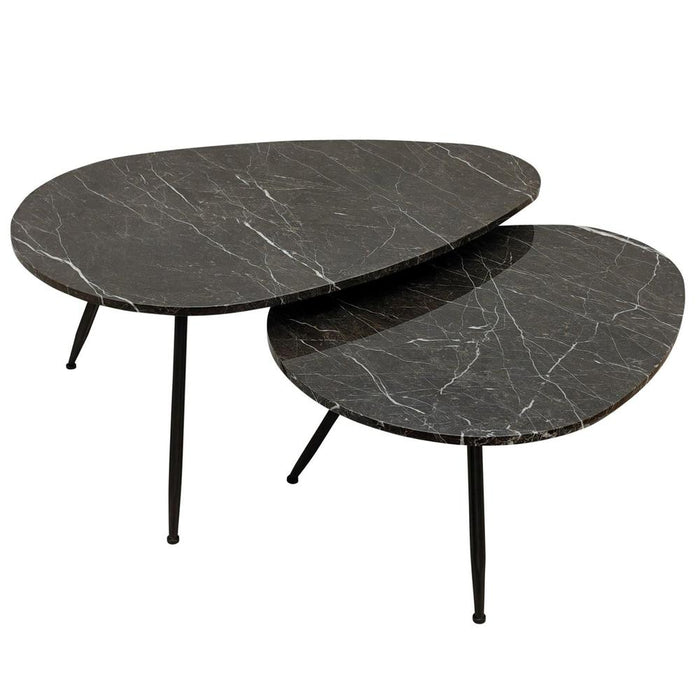 Salontafel Veria Marmer Bruin 60x100 cm-PTMD