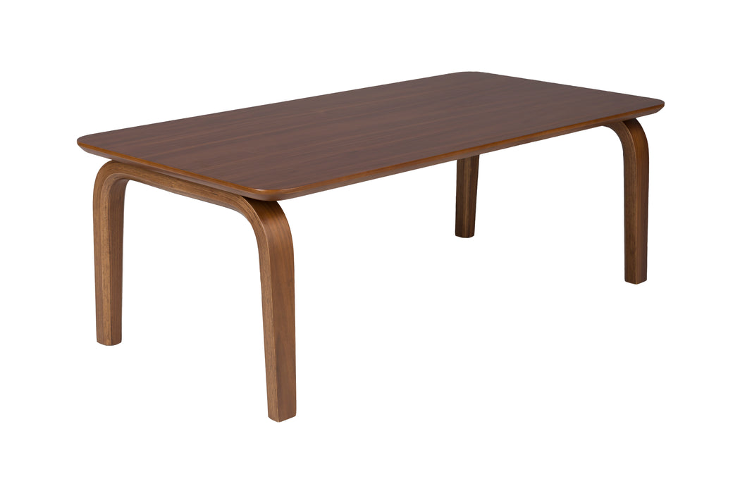 Salontafel Walden Walnut veneer Bruin 100x50 cm-Salontafels-White Label Living