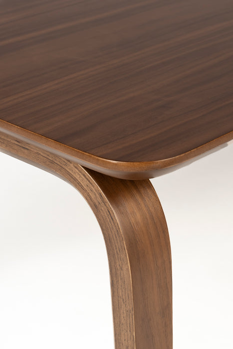 Salontafel Table Rubber wood, Walnut veneer Bruin 50x100, sfeerbeeld 5