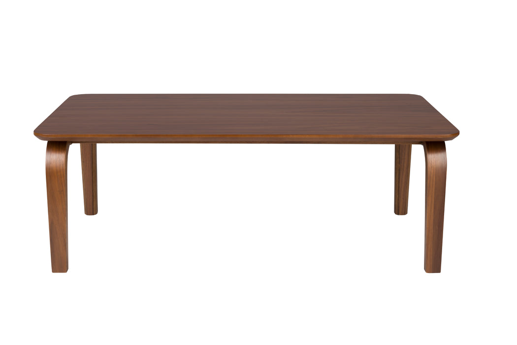 Salontafel Table Rubber wood, Walnut veneer Bruin 50x100, sfeerbeeld 6