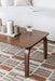 Salontafel Table Rubber wood, Walnut veneer Bruin 50x100, sfeerbeeld 8