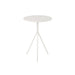 Salontafel Wit Ijzer Rond 40 cm 40x40x57 cm-Salontafels-J-Line