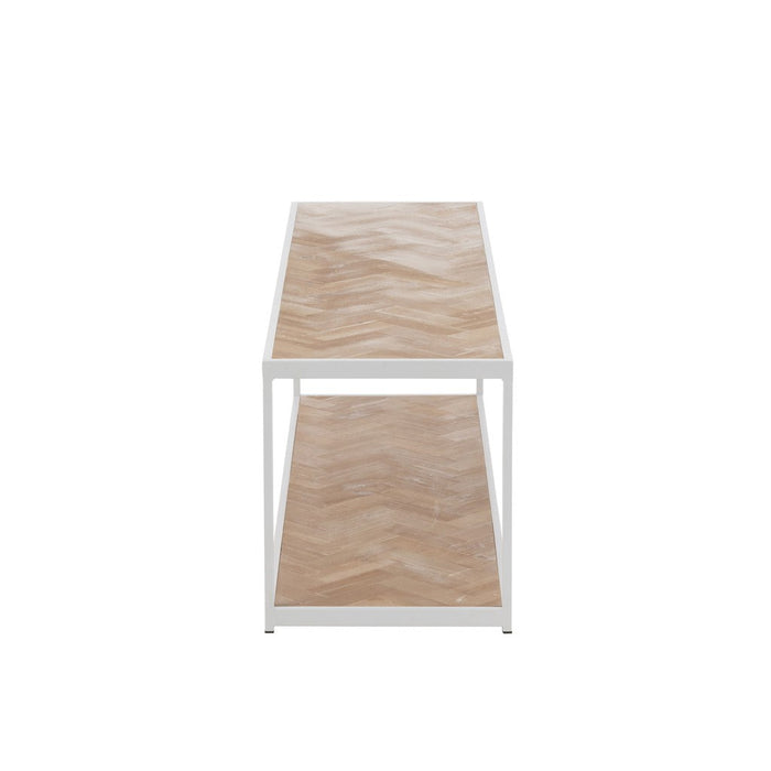 Salontafel Wit Metaal 40x150 cm-Salontafels-J-Line