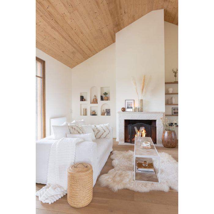 Salontafel Wit Metaal 40x150 cm-Salontafels-J-Line