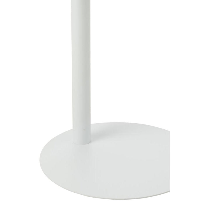 Salontafel Wit Metaal Rond 40 cm 40x40x50 cm-Bijzettafels-J-Line