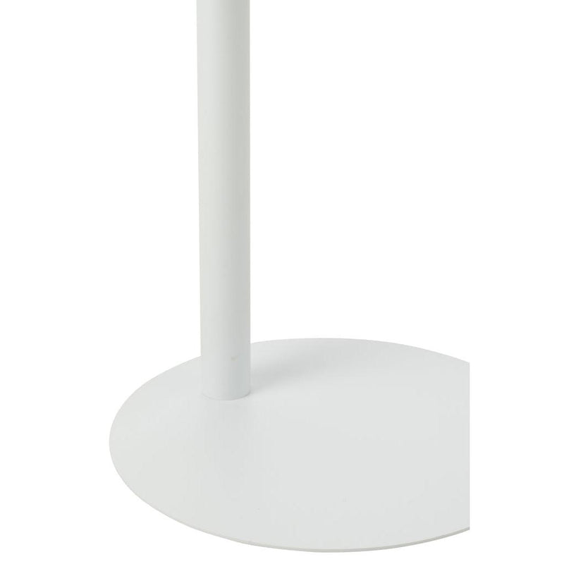 Salontafel Wit Metaal Rond 40 cm 40x40x50 cm-Bijzettafels-J-Line