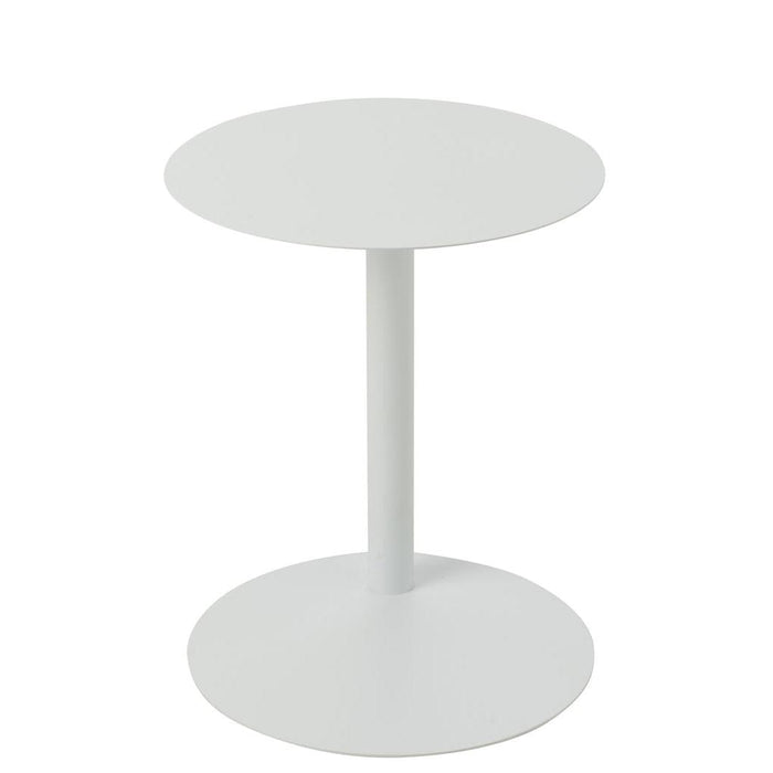 Salontafel Wit Metaal Rond 40 cm-Salontafels-J-Line