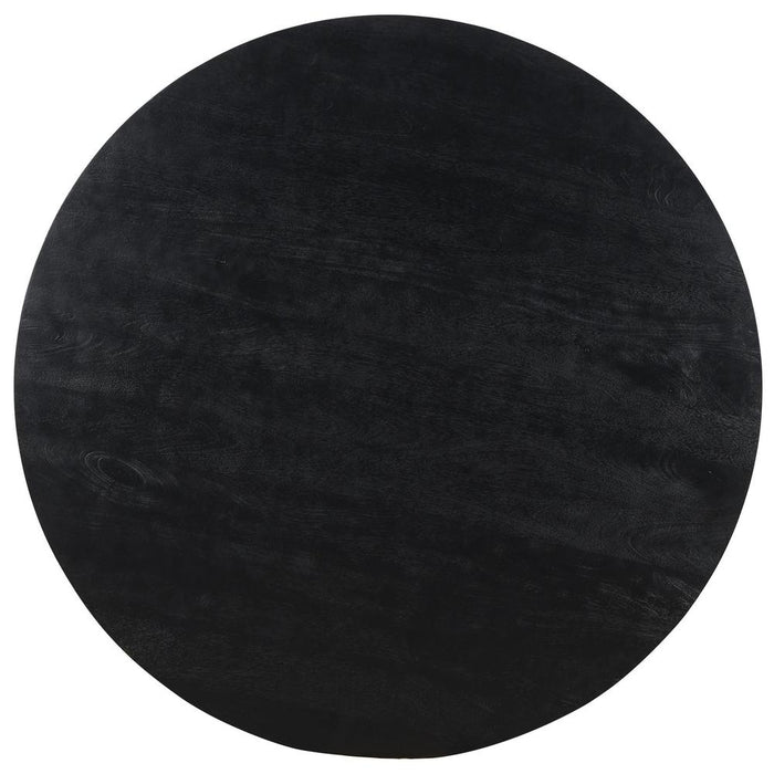 Salontafel Xelle Mangohout Zwart 150 cm-PTMD