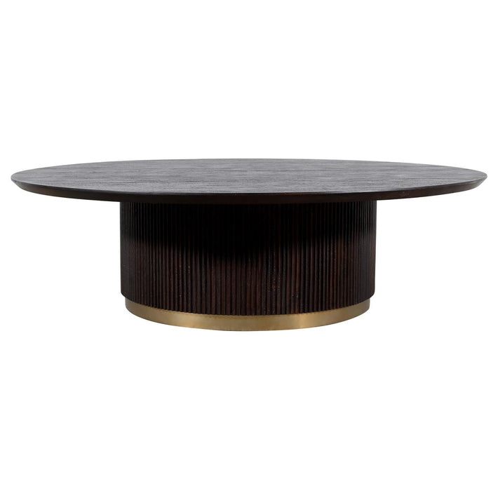 Salontafel Xelle Mangohout Zwart 150 cm-PTMD