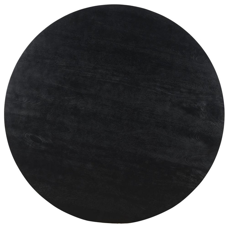 Salontafel Xelle Mangohout Zwart 150 cm-Salontafels-PTMD