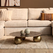 Salontafel Ziva Goud 90 cm 90x90x23 cm-Salontafels-Starfurn