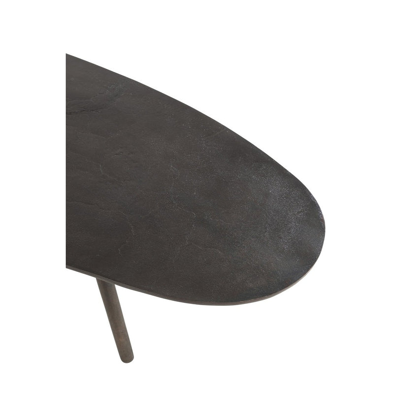 Salontafel Zwart Aluminium L 72x119 cm-Salontafels-J-Line