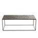Salontafel Zwart Aluminium Rechthoekig 49x110 cm-Salontafels-J-Line