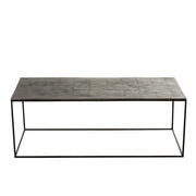 Salontafel Zwart Aluminium Rechthoekig 49x110 cm-Salontafels-J-Line