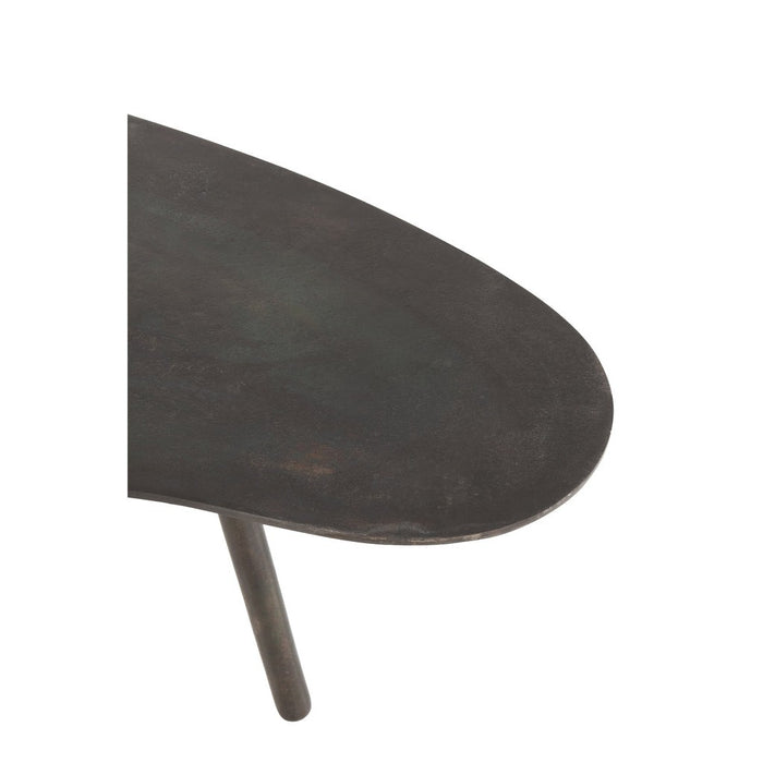 Salontafel Zwart Aluminium S 52x89 cm-Salontafels-J-Line