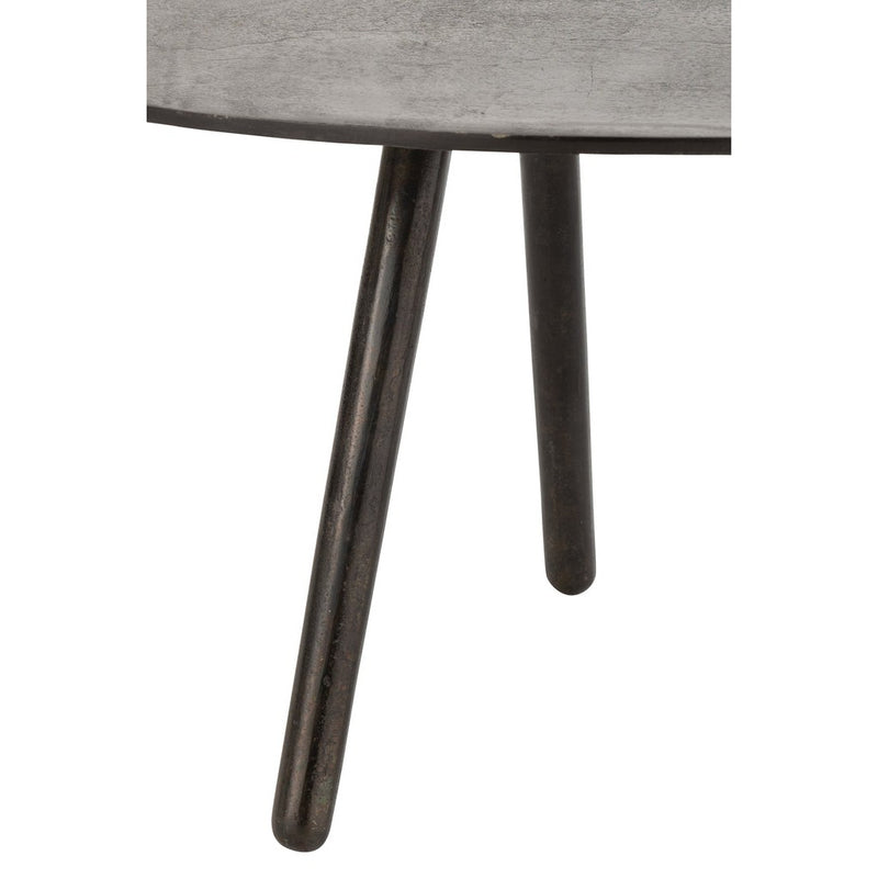 Salontafel Zwart Aluminium S 52x89 cm-Salontafels-J-Line