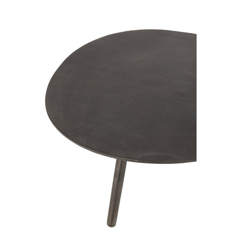 Salontafel Zwart Aluminium S 52x89 cm-Salontafels-J-Line