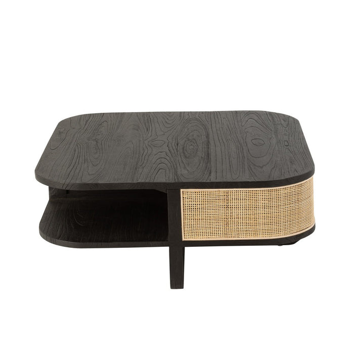 Salontafel Zwart Bayur hout 84 cm-Salontafels-J-Line