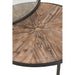 Salontafel Zwart Fir hout Rond 91 cm 91x91x41 cm-Salontafels-J-Line
