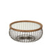 Salontafel Zwart Glas Rond 100 cm 100x100x45 cm-Salontafels-J-Line