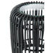 Salontafel Zwart Glas Rond 35 cm 35x35x45 cm-Bijzettafels-J-Line
