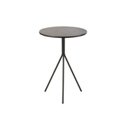 Salontafel Zwart Ijzer Rond 40 cm 40x40x57 cm-Salontafels-J-Line