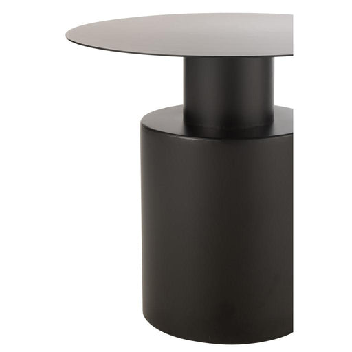 Salontafel Zwart Ijzer Rond 55 cm 55x55x51 cm-Bijzettafels-J-Line