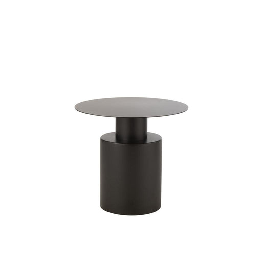 Salontafel Zwart Ijzer Rond 55 cm 55x55x51 cm-Bijzettafels-J-Line