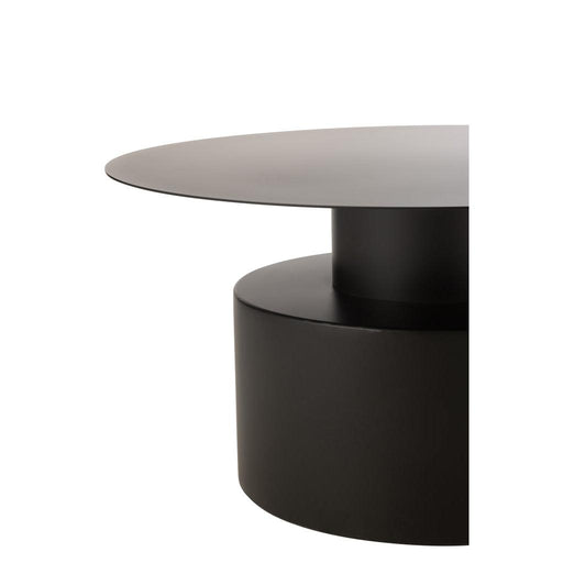 Salontafel Zwart Ijzer Rond 80 cm-Salontafels-J-Line
