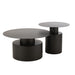 Salontafel Zwart Ijzer Rond 80 cm-Salontafels-J-Line