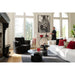 Salontafel Zwart Ijzer Rond 80 cm-Salontafels-J-Line