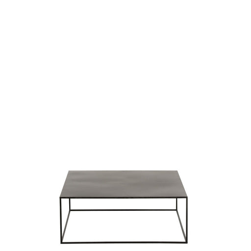 Salontafel Zwart Ijzer Vierkant 80 cm 80x80x30 cm-Salontafels-J-Line